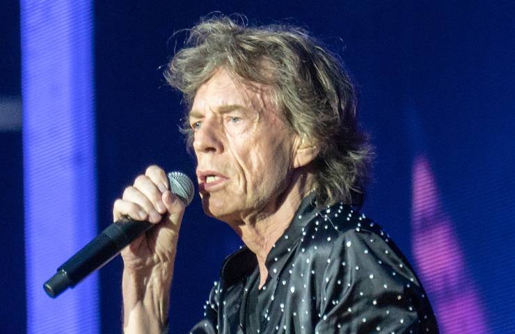 Il cantante Mick Jagger