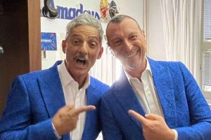 Sanremo 2024 reazione Fiorello annuncio Amadeus