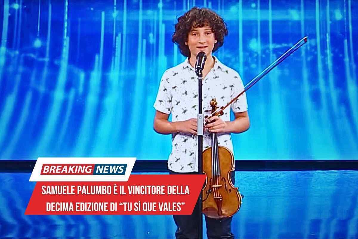 Samuele Palumbo il violinista vincitore del programma di Canale 5