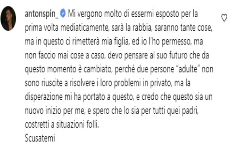 Antonino Spinalbese scuse lite Belen