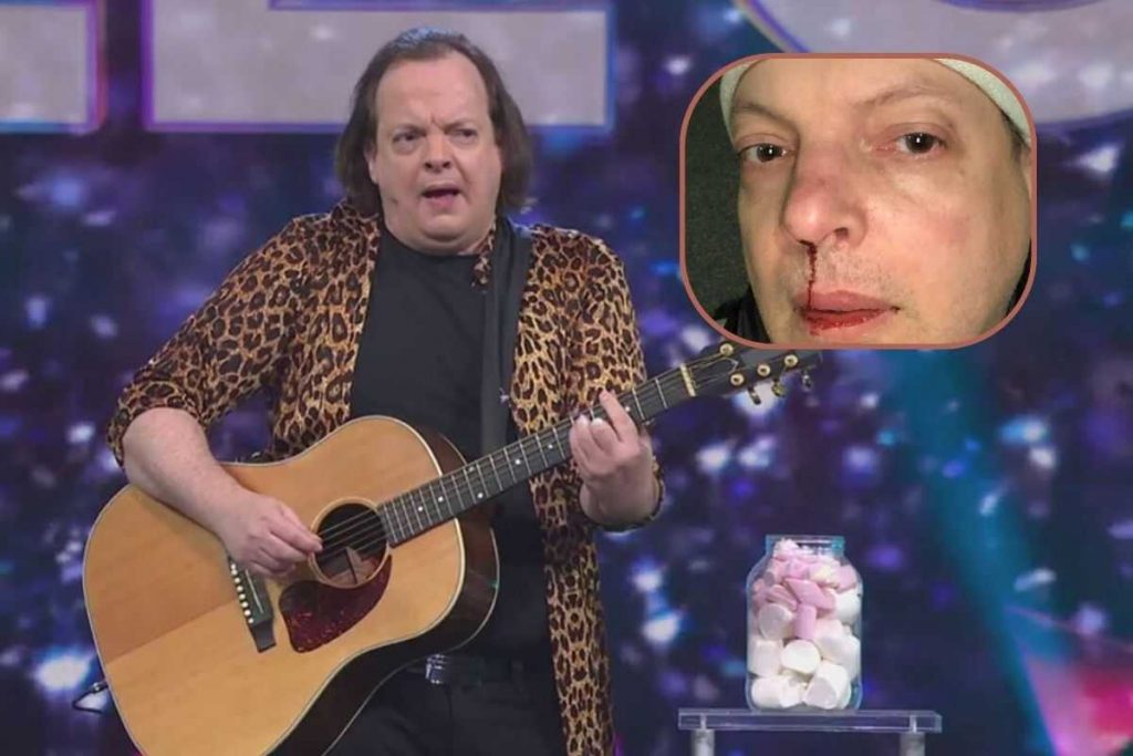 Dado durante uno sketch in tv
