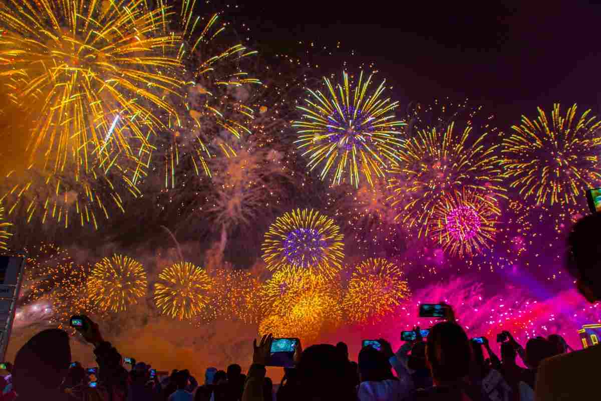 Fuochi d'artificio in cielo