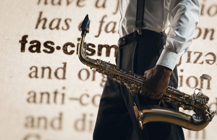 Musicista jazz con il sax