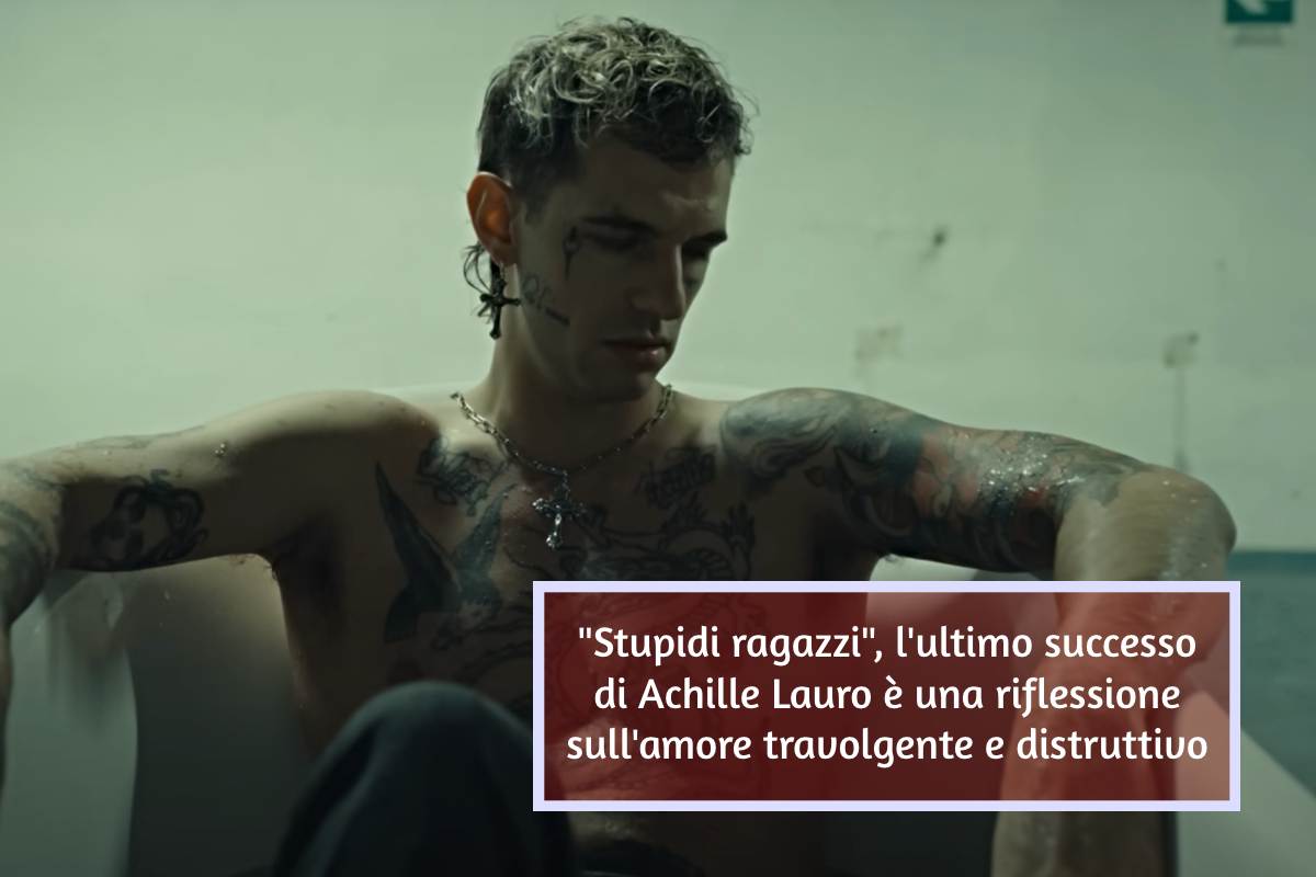 Achille Lauro nel videoclip
