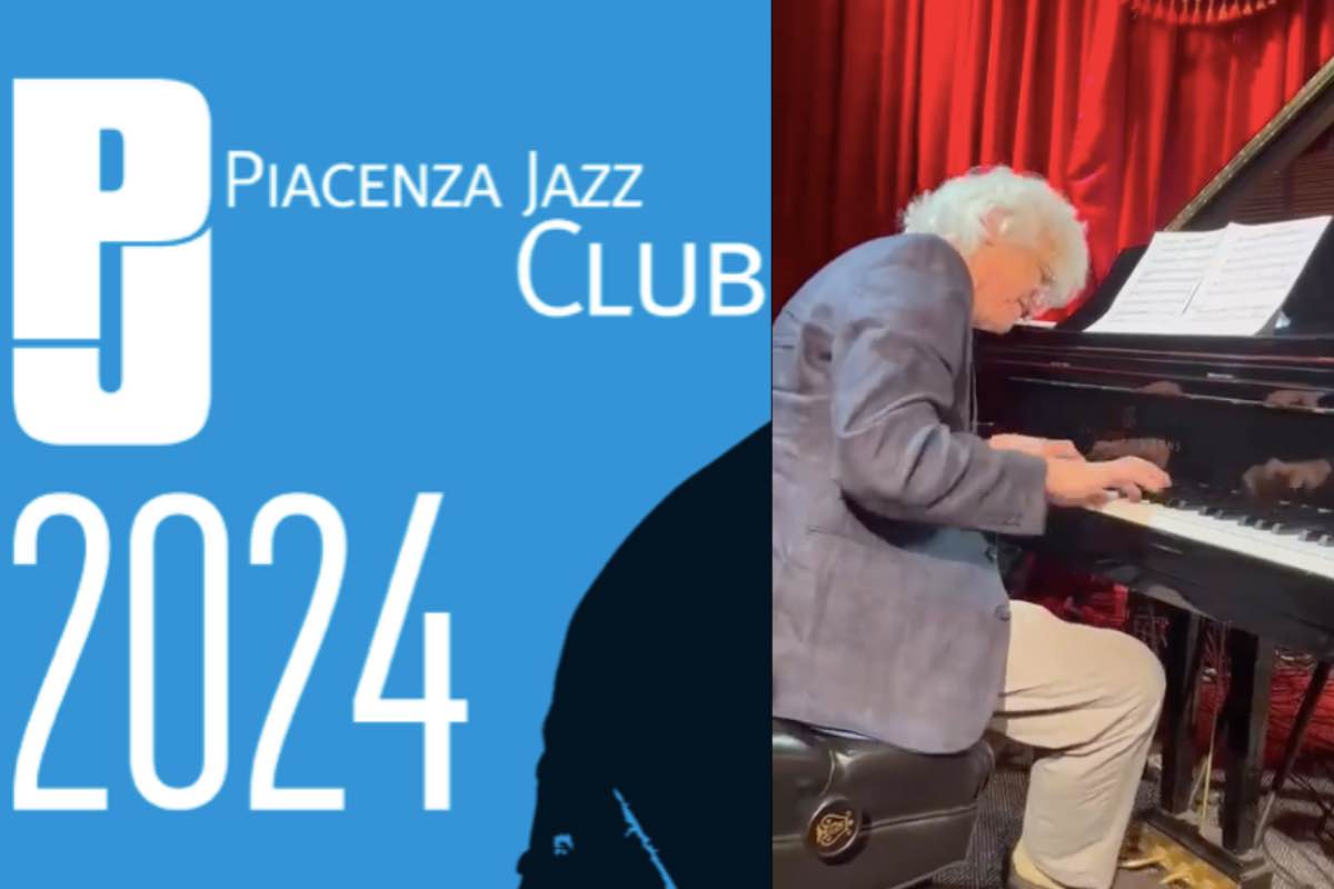 Il calendario e un ospite al pianoforte del Piacenza jazz club