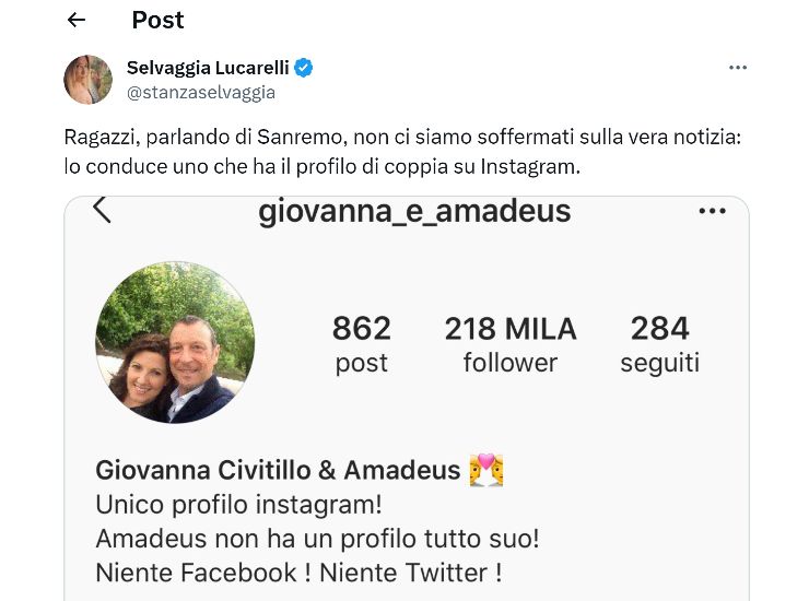 Amadeus a Sanremo 2025, la divertente reazione di Fiorello
