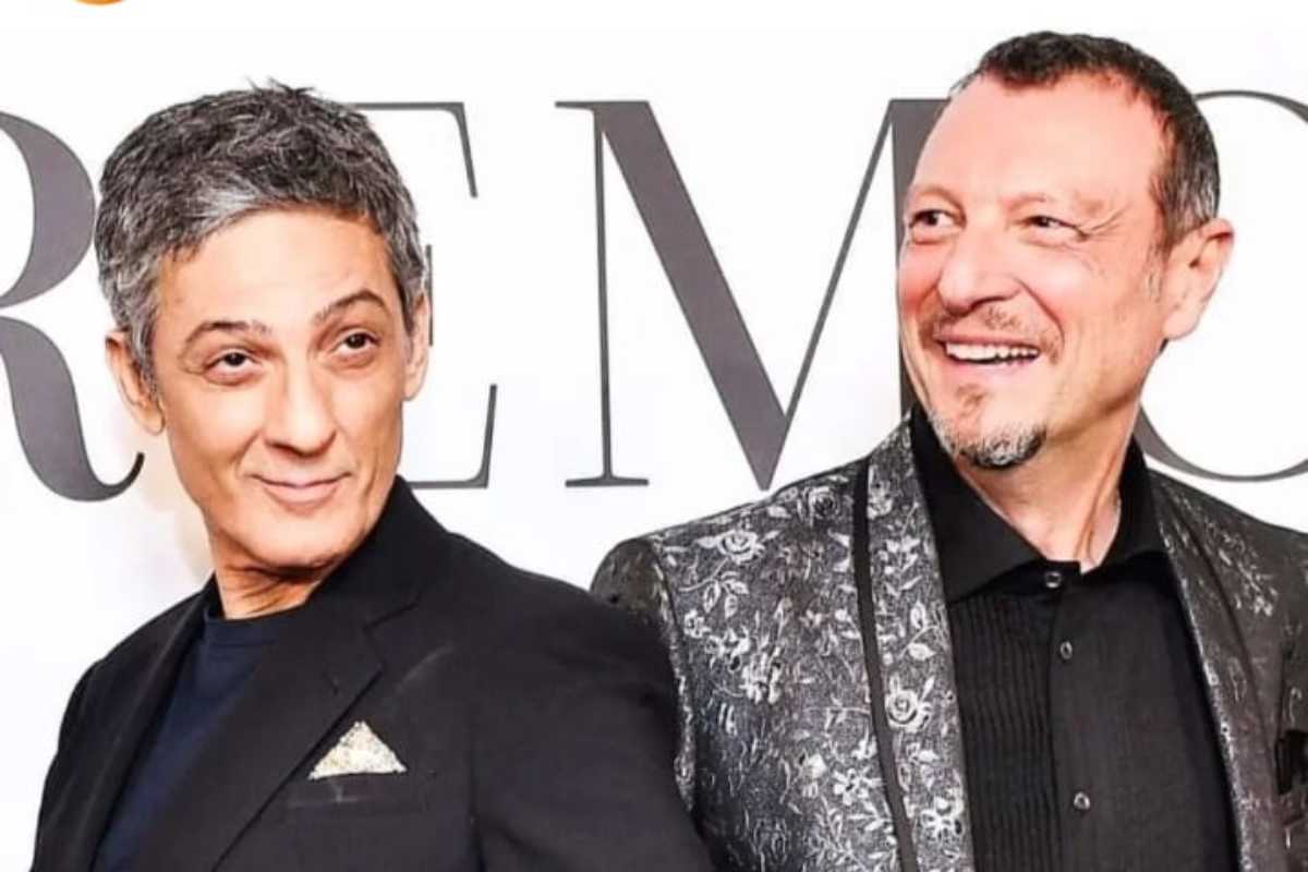 Fiorello e Amadeus sanremo