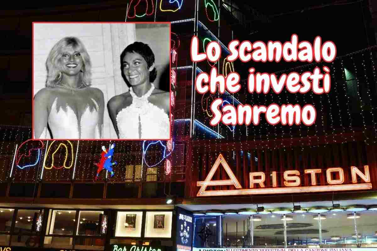 L'entrata del Ariston con le sue mille luci