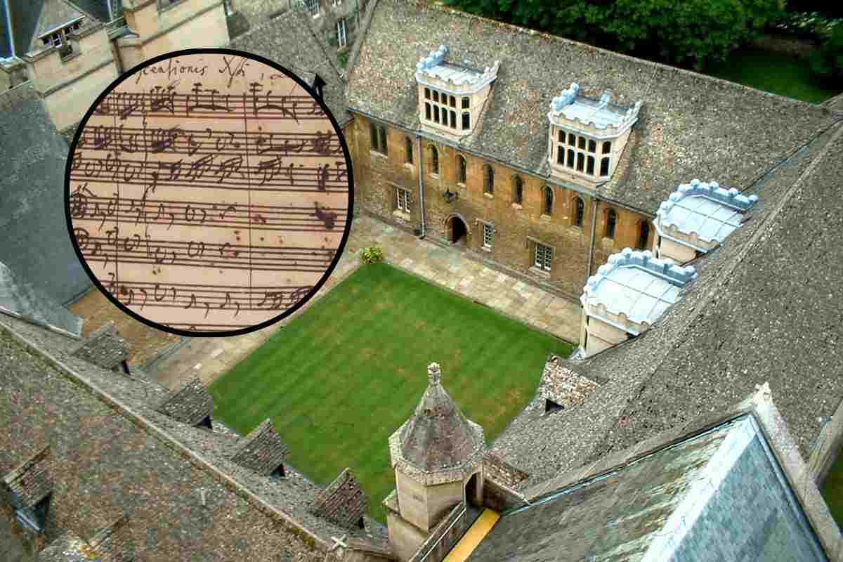 Cortile dell'Università di Oxford