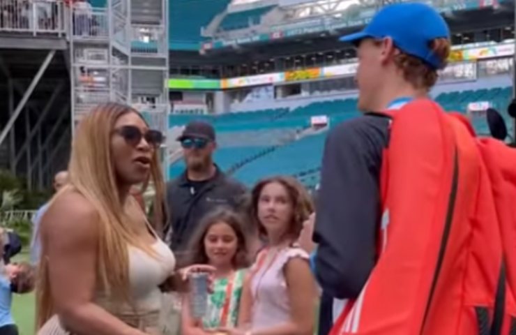 Jannik Sinner e Serena Williams si incontrano al Miami Open e piovono complimenti