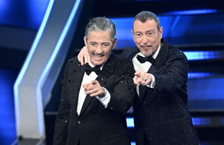 Fiorello e Amadeus a Sanremo