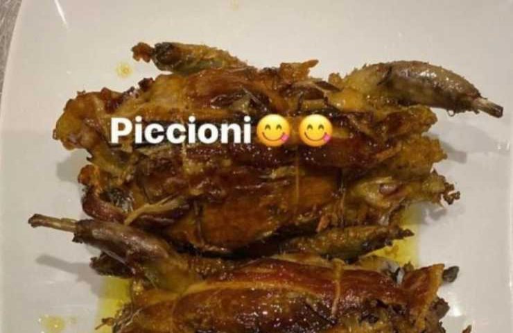 Ilary Blasi ama tantissimo il piccione arrosto, dove si può mangiare