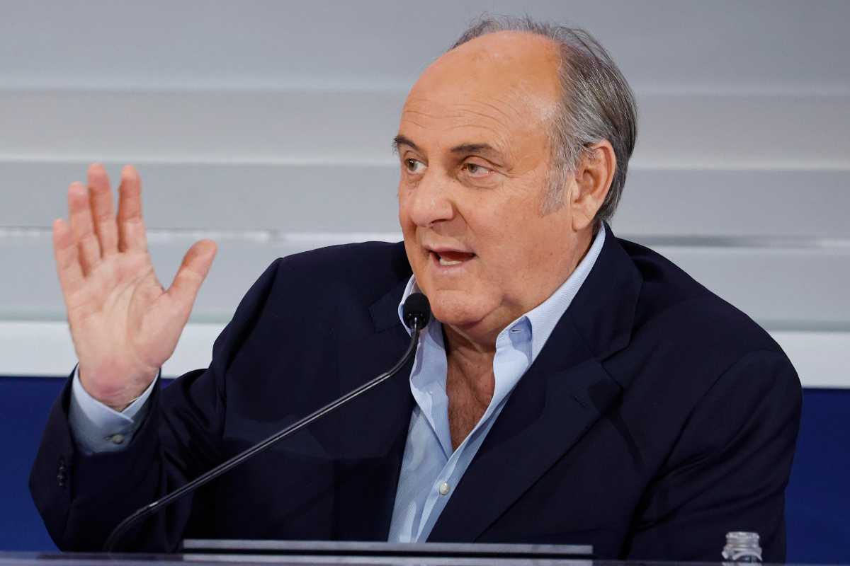 Gerry Scotti in conferenza stampa