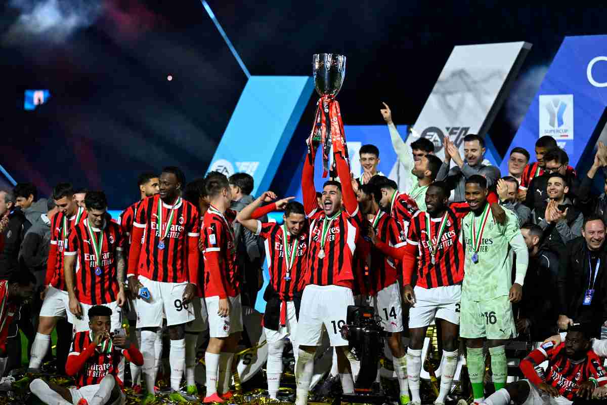 giocatori Milan Supercoppa